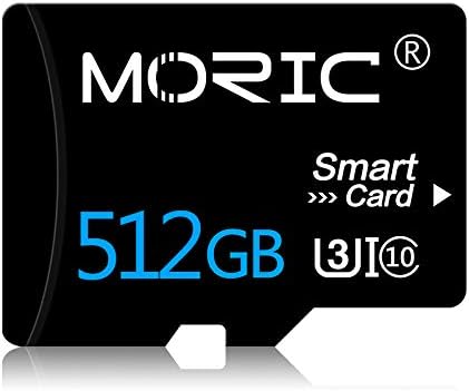 512gb Микро Sd Картичка Со Голема Брзина Класа 10 microSDXC Мемориска Картичка За Акциони Камери, Паметни Телефони, Таблети, Безбедносни