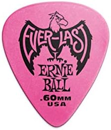 Ерни Бал вечен гитара гитара, розова .60мм, 12-пакет