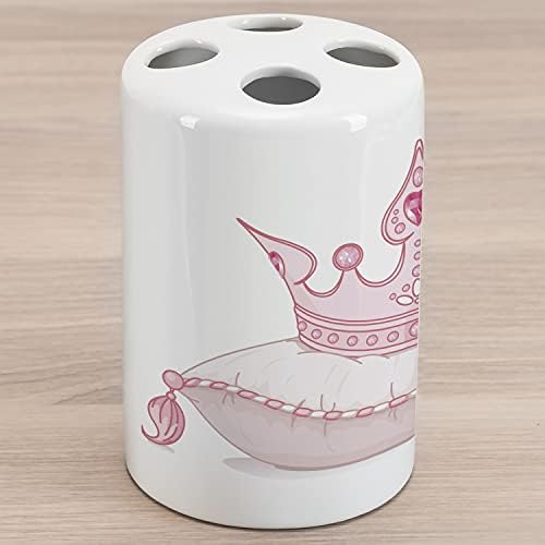 Држач за четкичка за заби на кралицата Амбесон, цртан филм розов цртан филм круна на перница опашка фантазија женствена мода, декоративна