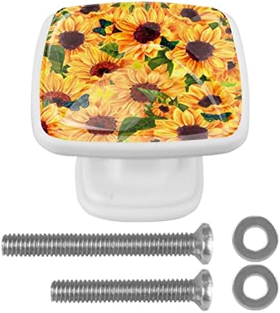 Пакет Tbouobt 4 - Копчиња за хардвер, копчиња за плакари и фиоки, рачки за фустани на фармата, гроздобер Денот на благодарноста