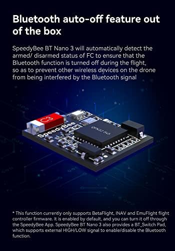 SpeedyBee BT Nano 3 Bluetooth FC Configuration Module - Безжичен контролер на летот ESC Betaflight Configuration Configuration за оџак на FPV Drone