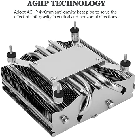 ТЕРМИЧКИ AXP-90 X53 Низок Профил На Процесорот Ладилник За Воздух Со Доста 90mm TL-9015 PWM Вентилатор, 4 Топлински Цевки, 53mm Висина, ЗА AMD