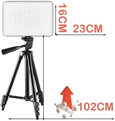 ZCMEB EU PLUG LED 2700K-5700K Видео Пополнете Светлосна табла за осветлување со статида за статистичка долга рака за поток во живо