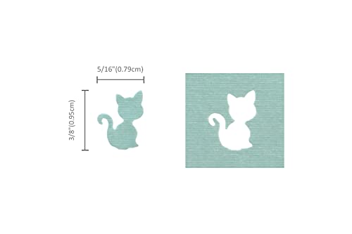 Bira Craft 3/8 инчи мачка за облик на мачка Акција занаетчиски удар за занаетчиство за изработка на хартија