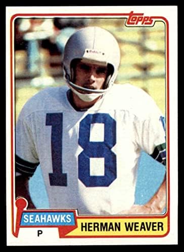 1981 Топпс 87 Херман Вејвер Сиетл Seahawks NM Seahawks Tennessee