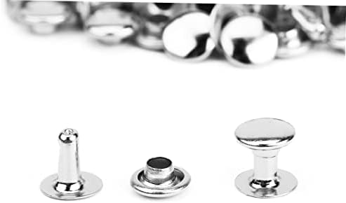 Besportble botones para 100 парчиња двојно капачиња метални панк шила завртки за завртки со метални метални занити