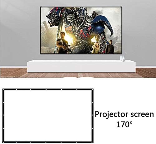LHLLHL преклопување 16: 9 Проектор 60 72 84 100 120 150 инчи бел проекција екран на проекторот Екран на проектор ТВ домашен аудио-визуелен екран