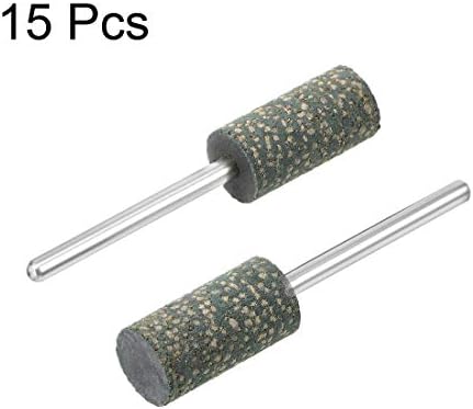 Uxcell 10 mm гума за полирање на ламби за полирање на цилиндри со цилиндри за полирање со 1/8-инчен шанк за ротирачки алатки