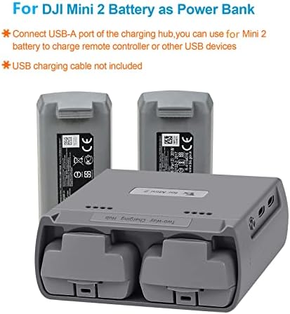 Полнач за батерии на беспилотни летала на двонасочен центар за полнење USB полнач за DJI Mini 2/Mini SE резервен дел додаток