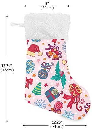 Пимилагу весели Божиќни божиќни чорапи 1 пакет 17,7 , виси чорапи за Божиќна декорација