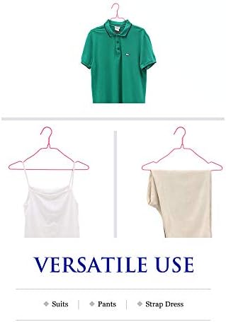 А-квалитетна пластична облога метална облека, закачалка, розова закачалка во 40 пакувања по кутија за подароци, закачалка за кошула за сува