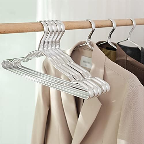 Wjccy 5pcs Облека за облека Антидиформска антидеформска легура Алуминиумска легура Облека за облекување Облека за повеќекратни простории