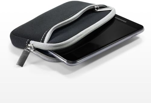 Boxwave Case Компатибилен со Motorola One - Softsuit со џеб, мека торбичка неопрена покривка на ракав патент џеб за Motorola