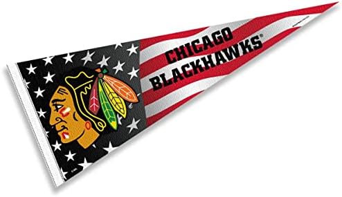 Chicago Blackhawks Nation USA Americana Stars and Stripes знаме на знамето на знамето на банер