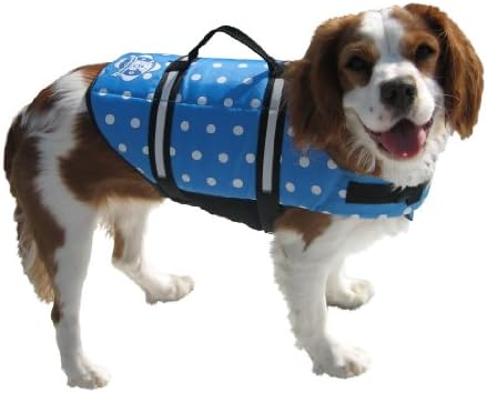 Шепи на бродот дополнителна мала дизајнерска кучешка јакна, сина полска точка