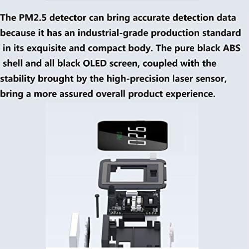 Детектор на Hsart Haze Detector PM2,5 детектор со висока прецизност Едноставен дисплеј на голем екран