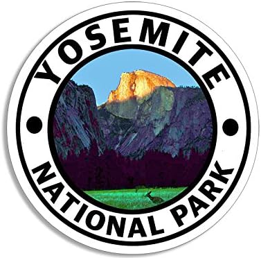 Американски винил круг налепница на Национален парк Јосемит