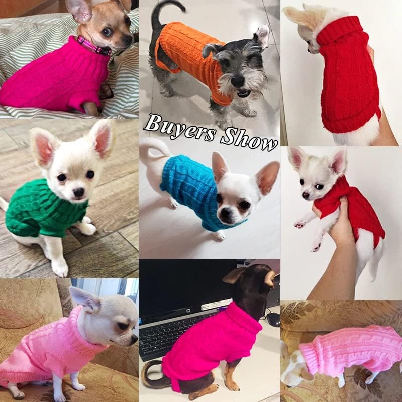 Џемпери за миленичиња кучиња зимска облека за миленичиња за мали кучиња топла облека од џемпер облека за облека за мачки волнена