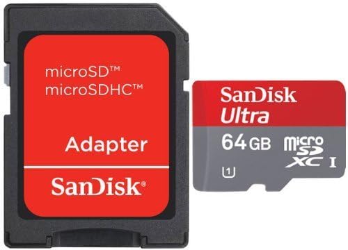 Sandisk 64GB Ултра microSDXC Класа Картичка 10