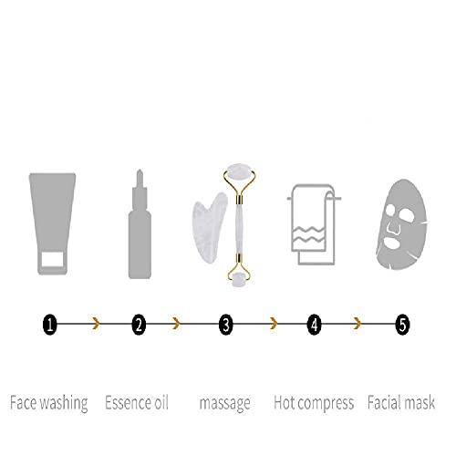 Алатка за масажа со ролери со бели кристали, комплет за масажа за стружење со кристални овци на лицето, стап за стружење со кристали