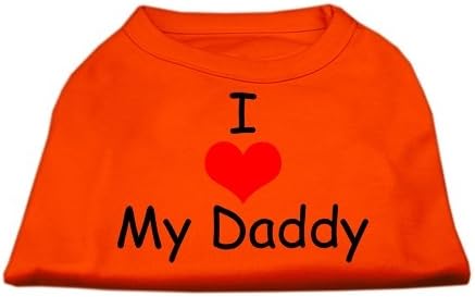 Ја сакам татко ми скрипти, кошула од кучиња портокалова xl