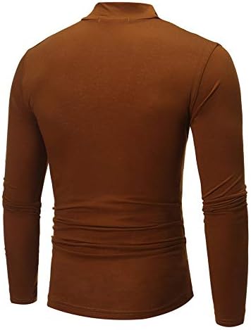 Дудубаби машка есенска зима чиста боја со чиста боја со долга ракав маица врвна блуза