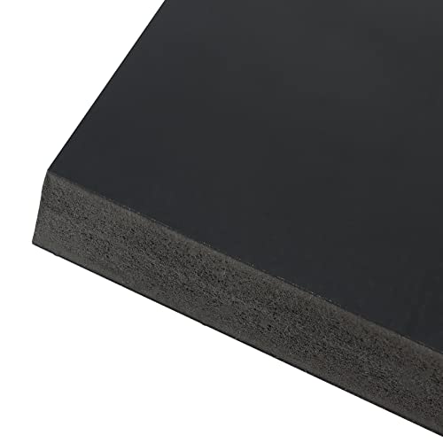 Zeonhei 5 пакет 5 x 7 x 1/2 инчи црн проширен ПВЦ лист, цврст ПВЦ лист со заштитен филм, мазна ПВЦ табла за сигнали, дисплеи, сликарство,