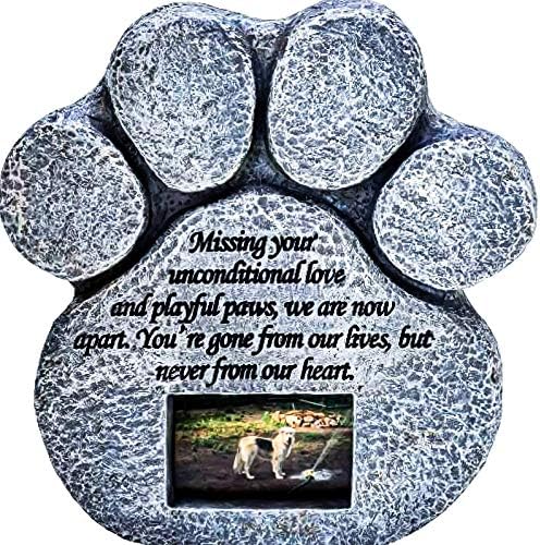 Отпечатоци Запаметени Меморијален Камен За Миленичиња-Се Одликува Со Рамка За Фотографии Со Печатење Шепа И Песна За Сочувство - Внатрешно