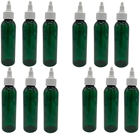 4 мл Зелени космо пластични шишиња -12 Пакувајте празно шише за полнење - БПА бесплатно - есенцијални масла - ароматерапија | Белиот