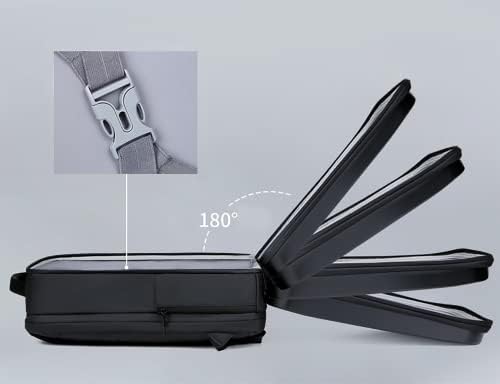 Ранец на лаптоп со тврда обвивка од 17 -инчен ранец за игри водоотпорен со порта за полнење со USB