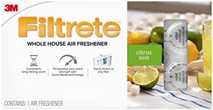 Filtrete Chost House Breakener за филтер за воздух на печка, кора од кора од кора од цитрус