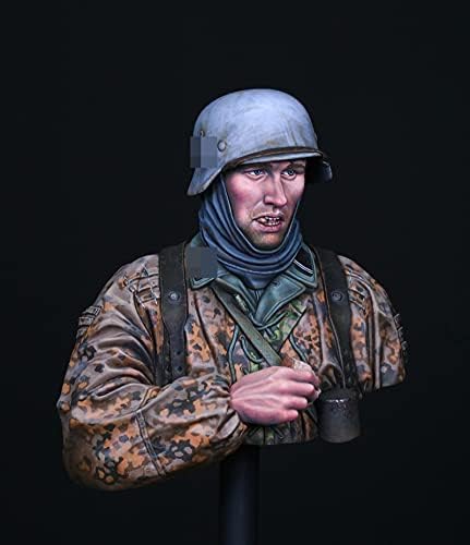 Гудмоел 1/10 Германски Втората светска војна Ардени Борбена смола фигура биста / необјавена и необоена војник умира комплет