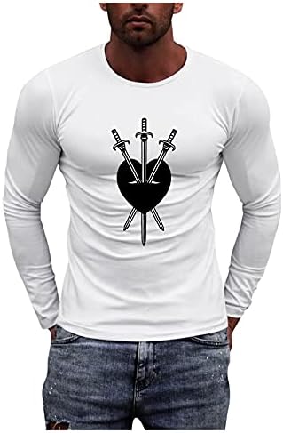 Долги ракави на Xiloccer Долги ракави со долги ракави кошули со долги ракави мажи со маица со маица со маица со маици со маици