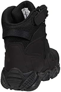 Torogood Crosstrex 6 ”Водоотпорни тактички чевли за пешачење со странични зип за мажи - лесна премија кожа и најлон што може да дише со мембрана