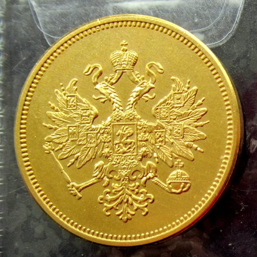 Руски 25 рубли 1876 година Странска реплика злато позлатена комеморативна монета