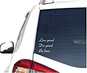 Живеат Добри Налепници Налепници За Автомобили Камиони Лаптопи Инспиративни Мотивациони Позитивни Среќен Цитат Изреки, Бела