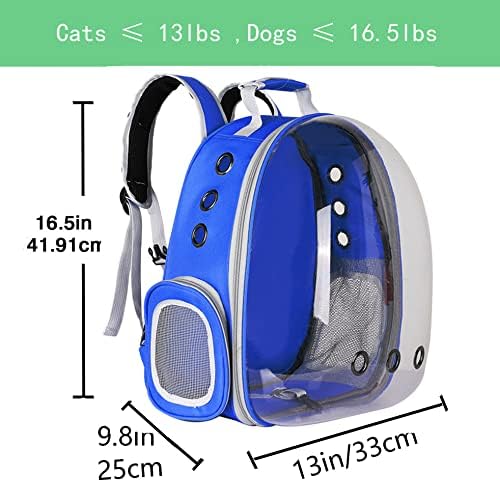 Носач на ранец на мачки од Yuoct - меур за миленичиња ранец за меурчиња носат мачки и задниот пакет чиста носачка капсула простор