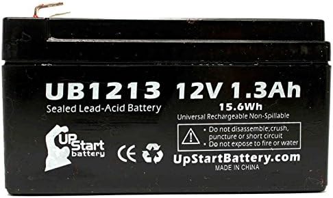Замена за батеријата на Werker WKA12-1.3F - Замена UB1213 Универзална запечатена батерија со киселина на олово - Вклучува два адаптери за