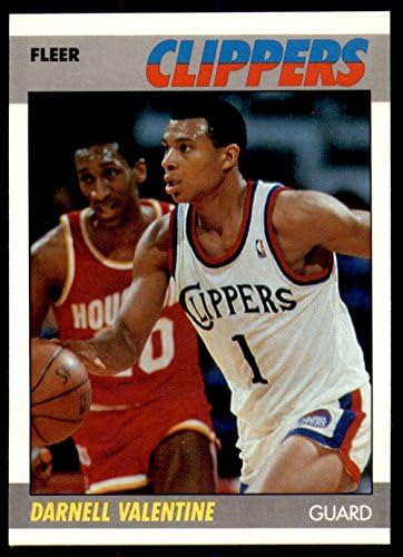 1987-88 Флеер 115 Дарнел Валентин Лос Анџелес Клиперс НБА кошаркарска трговска картичка