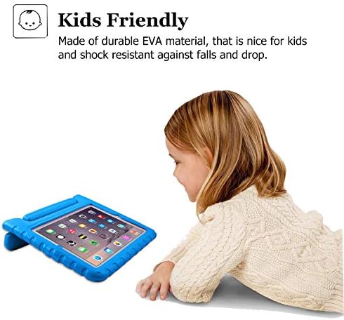 Случај за деца од Ававо за Apple iPad 2 3 4 - Доказ за шок со мала тежина конвертибилна рачка штанд Детска пријателска за iPad 2, iPad 3 -та генерација/