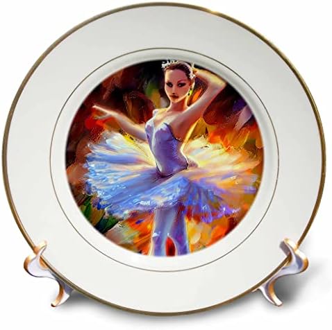 3дроза Балет Дигитална Уметност-Убава Балерина Девојка. Прекрасен Подарок За Секого-Чинии