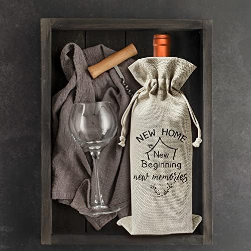 Чанта За вино за загревање на куќата - Украси За Забави За Загревање На Куќата - Нов Подарок За Сопственикот На Домот - нова куќа честитки