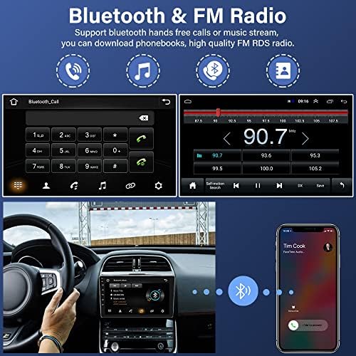 2gb+32GB Android Автомобил Стерео За Toyota Corolla 06-12, 9 Инчен Екран На Допир Автомобил Радио Во Цртичка GPS Навигација Со Bluetooth,