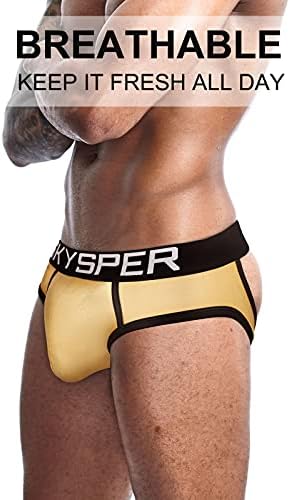 Skysper Mens JockStrap Долна облека џокери со приврзаници на машки атлетски поддржувачи за мажи