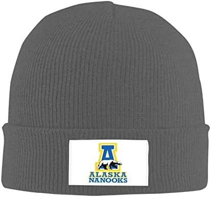 Универзитетот Цукакде на Универзитетот во Алјаска Фербанкс лого печатење Бејни плетена капа волнена капа топла мода на отворено