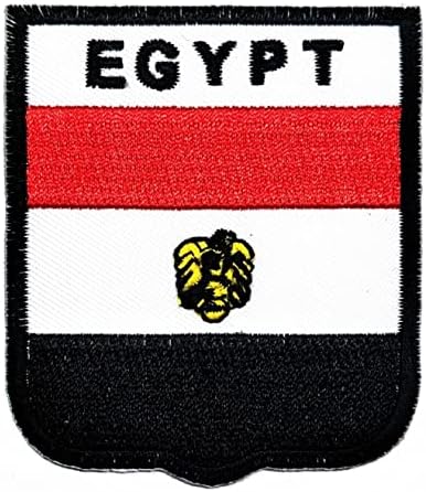 Кленплус 3 парчиња. 2. 6Х2, 3 ИНЧИ. Египет Знаме Лепенка Земја Знаме Везена Апликација Амблем Униформа Воена Тактичка Железо На