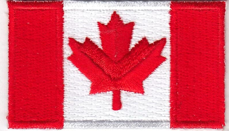 Канада знаме 2 1/2 железо на лепенка канадски