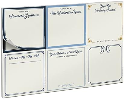 ЕМ & ПРИЈАТЕЛИ Официјални лепливи белешки Пакет, 6 лепливи влошки за белешки, сет, 2,75 x 2,75-инчи и 40-листови секој од нив