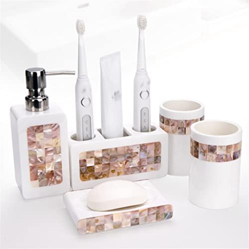 Bkdfd countertop купатило сет електричен држач за четкичка за заби, чаша за миење садови за свадби за бања
