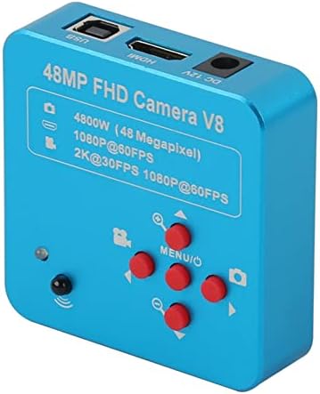 Комплет за додатоци за микроскоп за возрасни, 1080p 60FPS 2K 4800W 48MP HDMI USB 16G TF Индустриски електронски дигитален видео микроскоп за